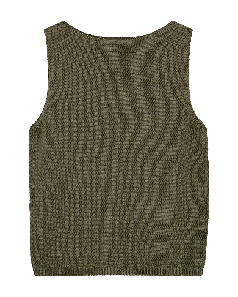 FQGRSCALIVA - STRICKTOP - GRÜN