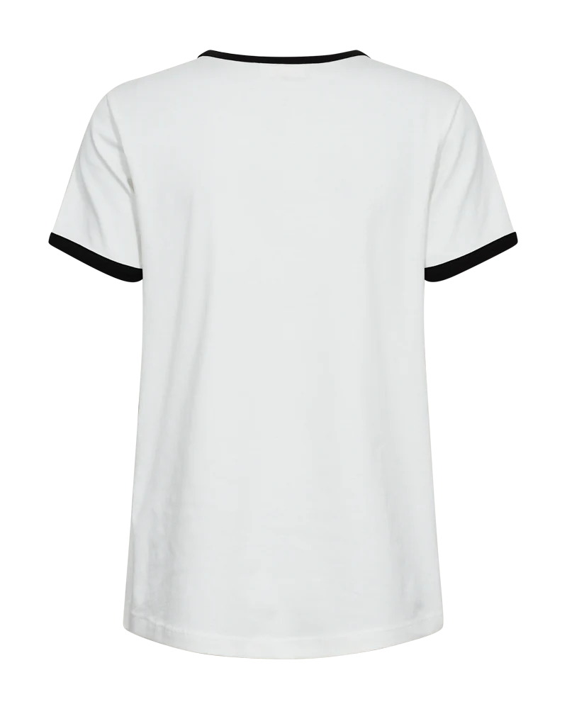 FQFENJAL - T-SHIRT - SCHWARZ UND WEISS