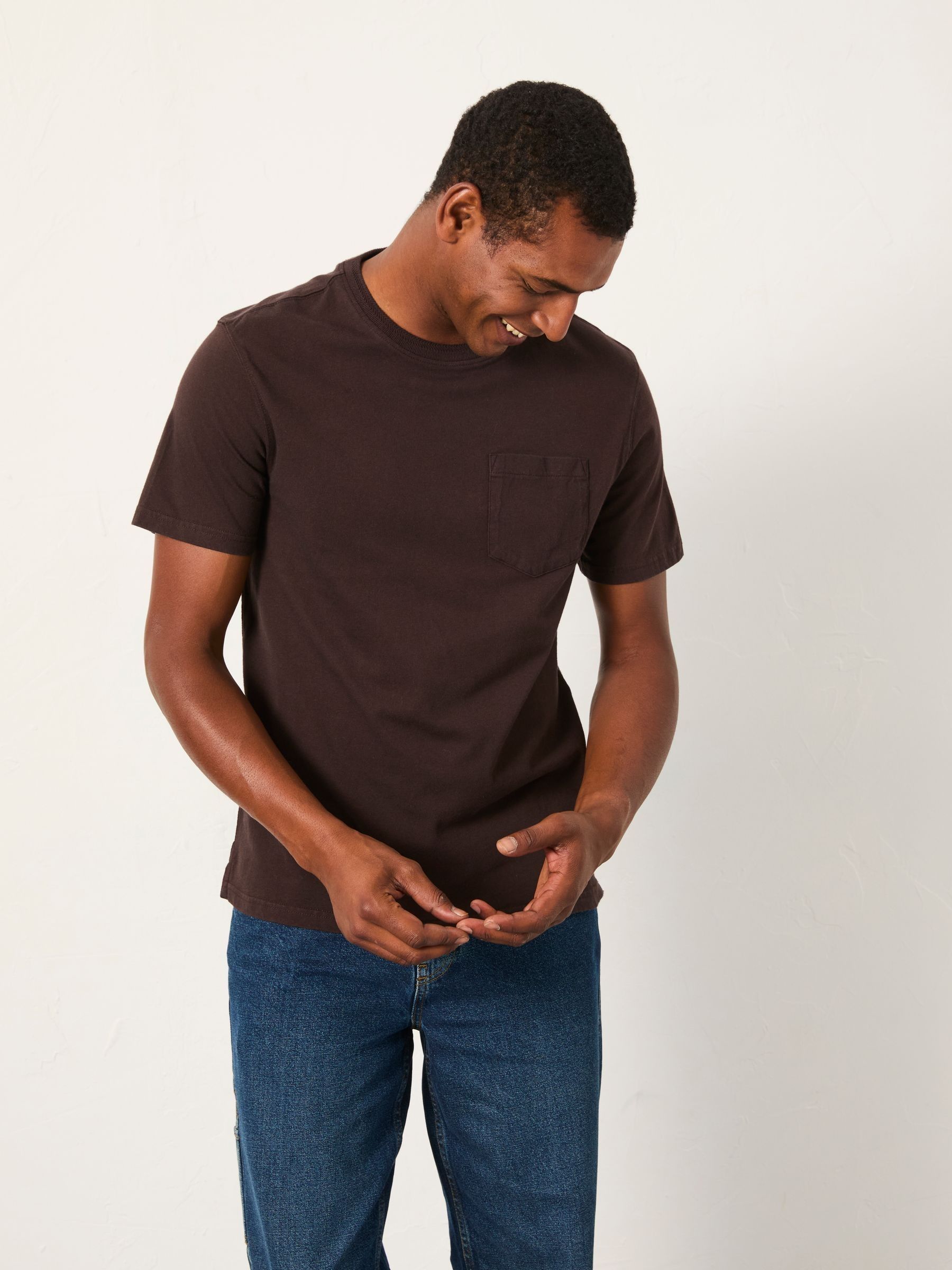 Cove Chocolate Brown Pocket T-Shirt