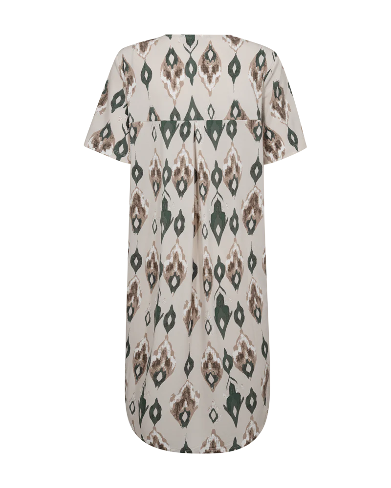 FQFLOI - KLEID - GRÜN UND BEIGE