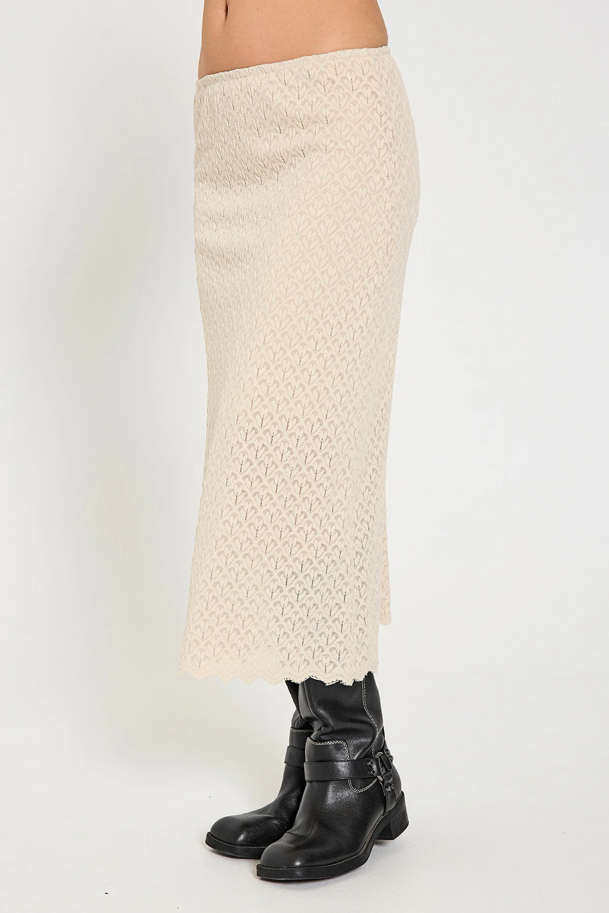 FQRIGGA - ROCK MIT SPITZE - BEIGE