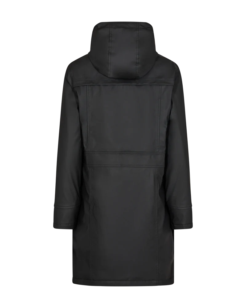 FQRAIN - WASSERABWEISENDE REGENJACKE - SCHWARZ
