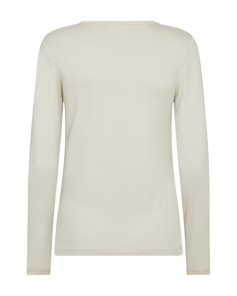FQLIANA – LANGÄRMLIGES T-SHIRT - BEIGE