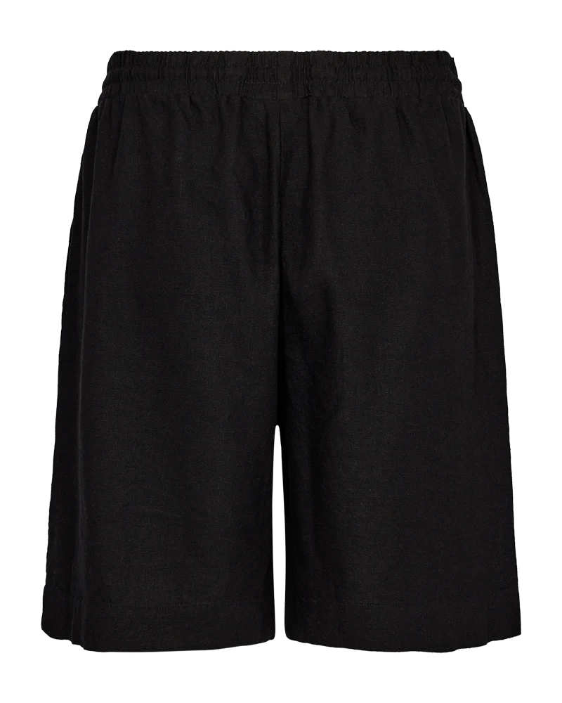 FQLAVA - LEINENSHORTS - SCHWARZ