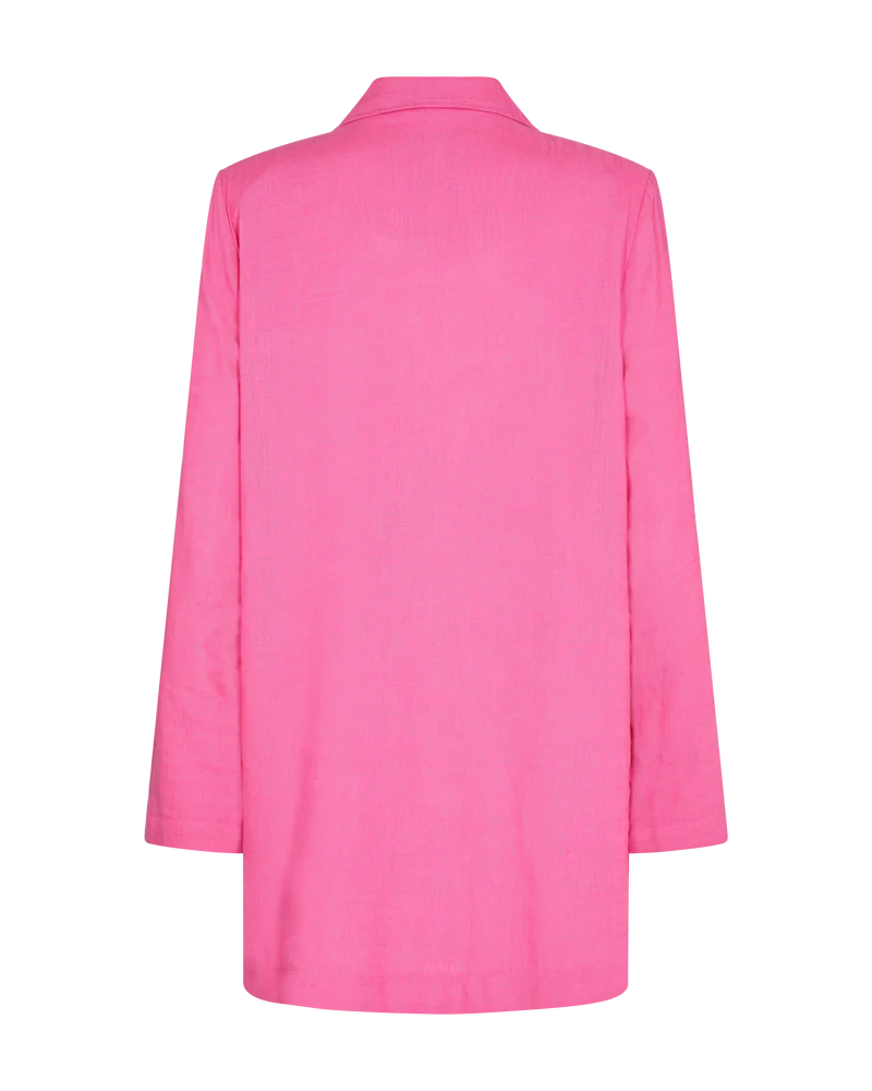 FQLUIGI - BLAZER MIT LEINEN - ROSA