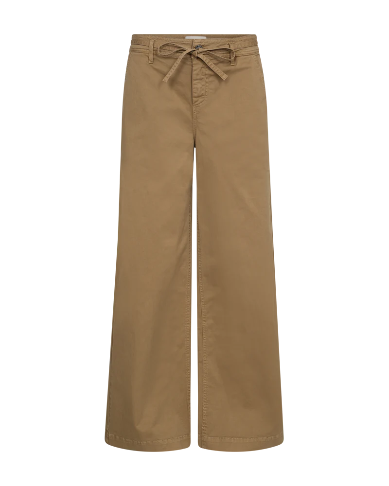 FQINGA – HOSE MIT BÄNDERN - BRAUN