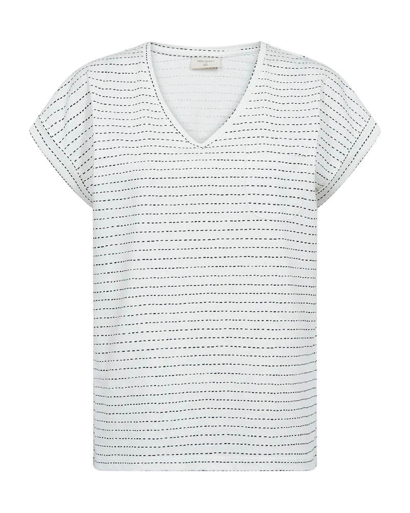 FQVIVA - T-SHIRT - WEISS UND BLAU