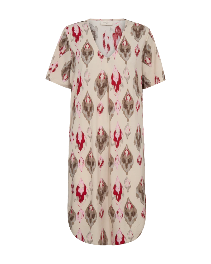FQFLOI - KLEID - ROSA UND BEIGE