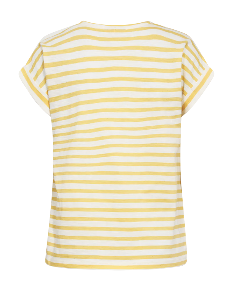 FQVIVA - T-SHIRT - GELB UND WEISS