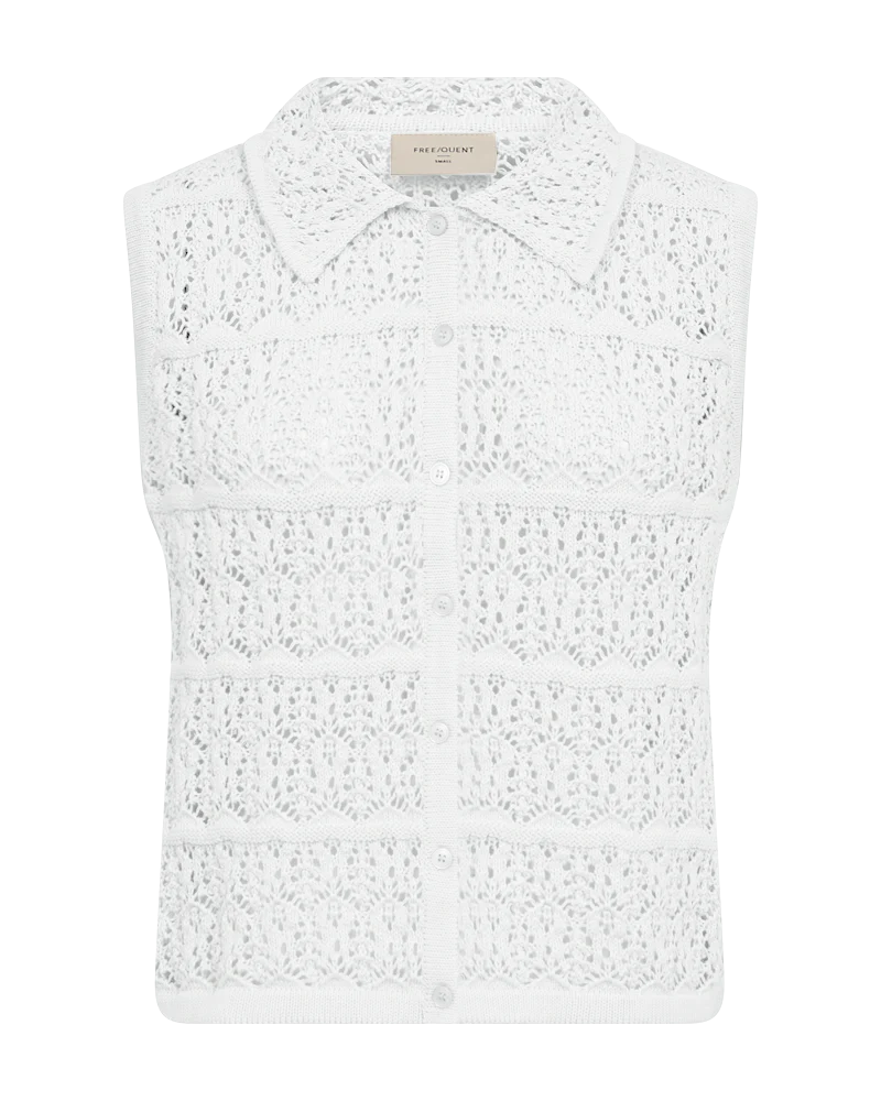FQFRAYA – GESTRICKTE WESTE - WEISS