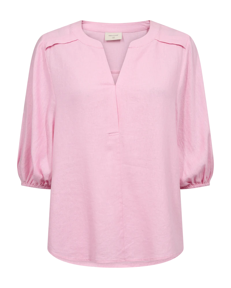FQLAVA – LEINENBLUSE - ROSA