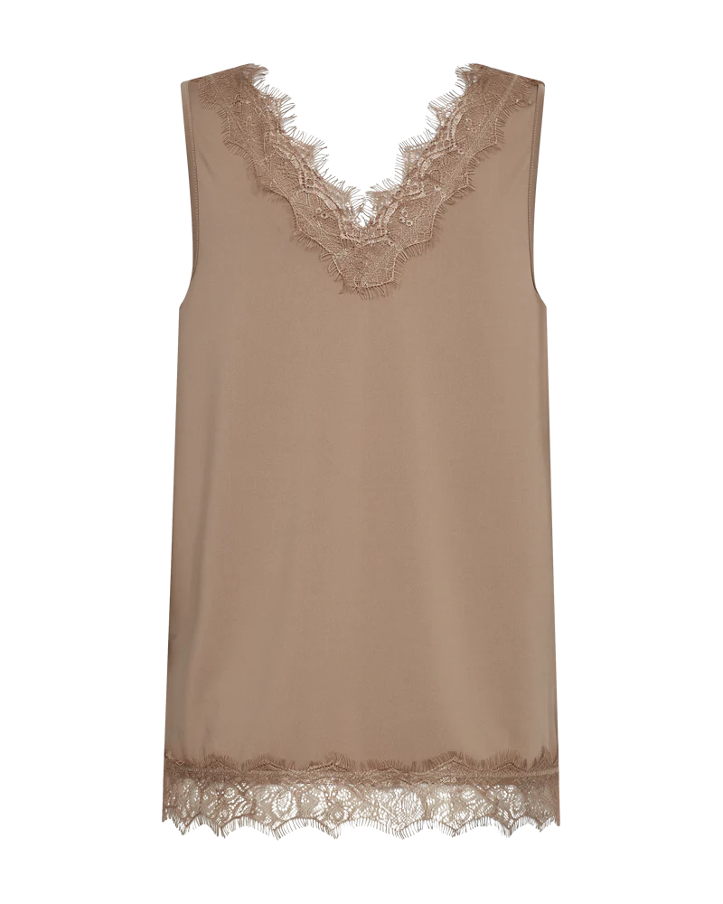 FQBICCO - SPITZENTOP - BRAUN