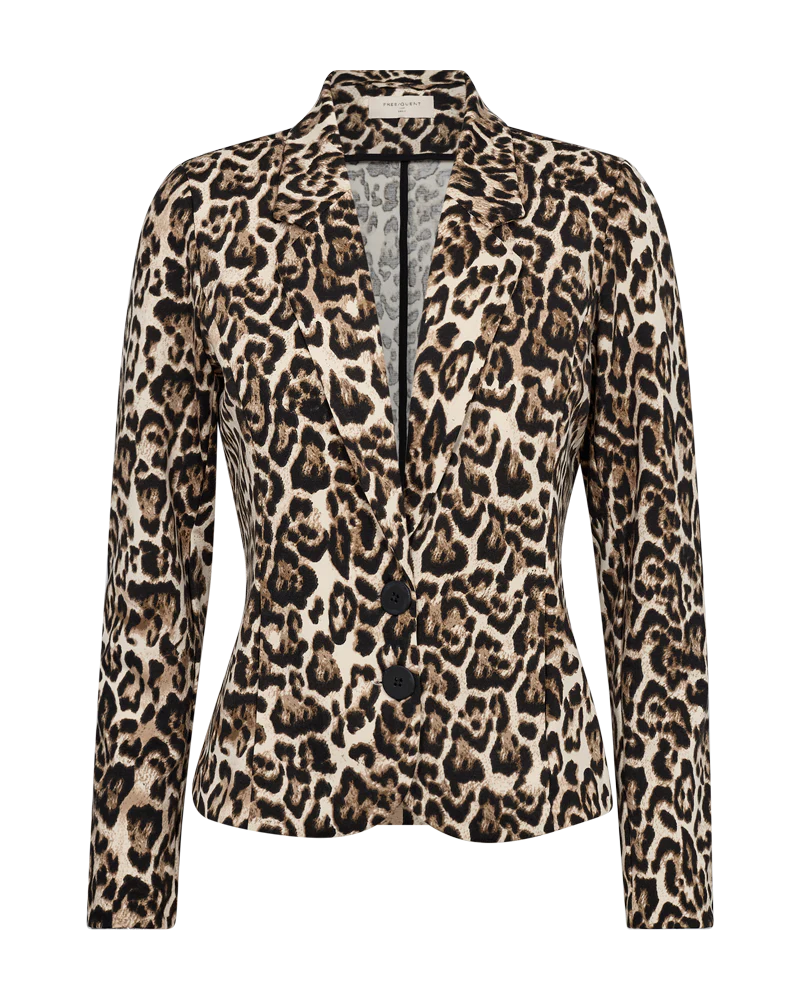 FQNANNI - FIGURBETONTER BLAZER - LEOPARD