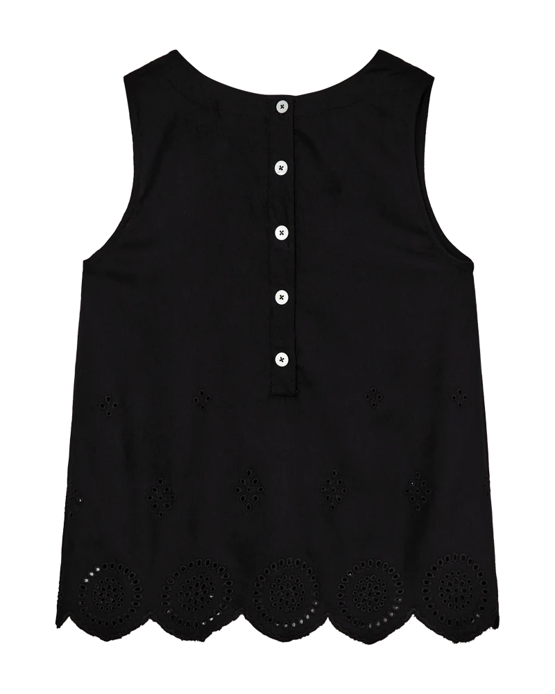 FQLINUS – TOP MIT SPITZE - SCHWARZ