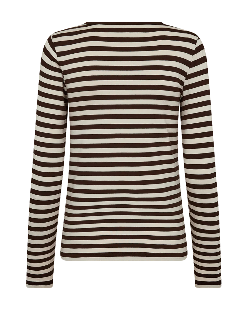 FQLIANA – LANGÄRMLIGES T-SHIRT - BEIGE