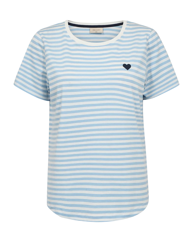 FQMIAN - T-SHIRT - WEISS UND BLAU