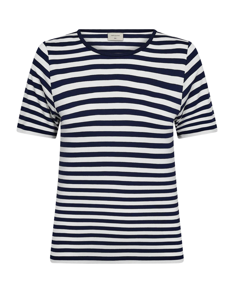 FQLIANA - T-SHIRT - WEISS UND  BLAU