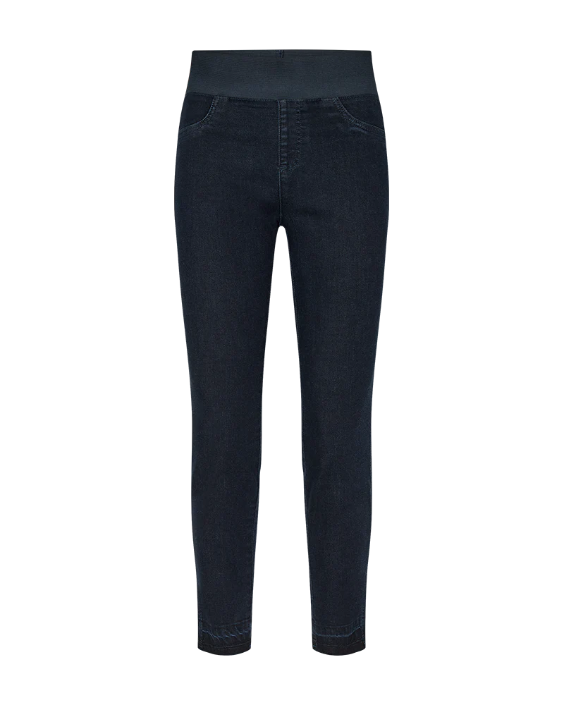 FQSHANTAL - KNÖCHELHOSE MIT ELASTISCHEM BUND - BLAU