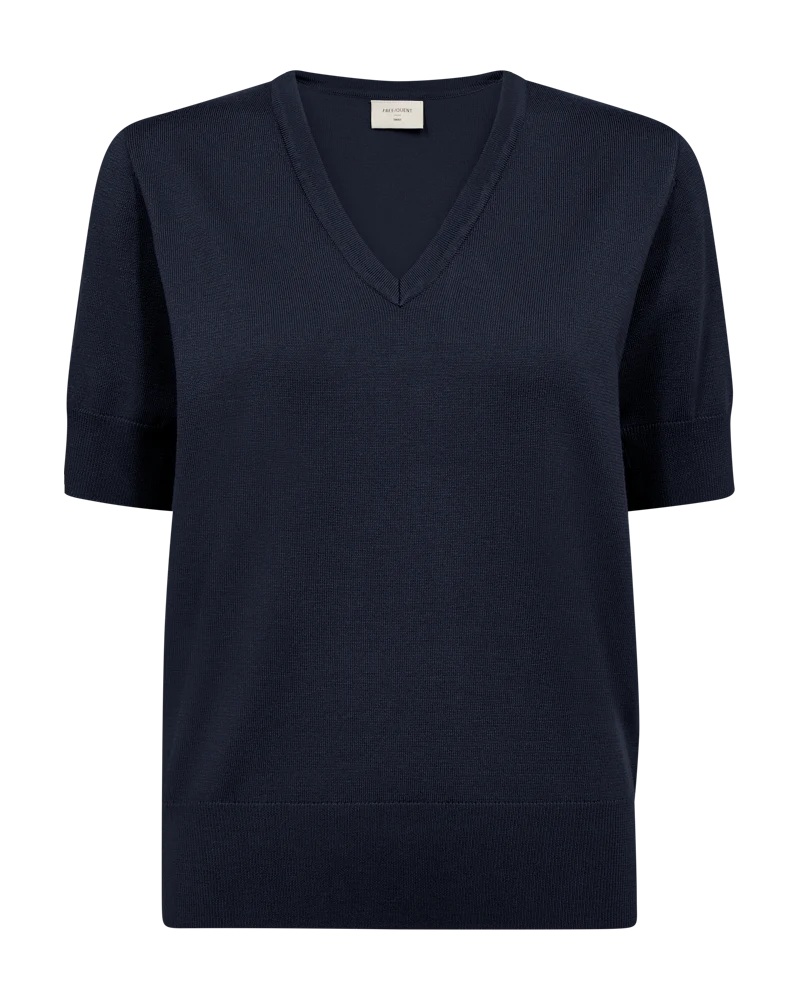FQKATIE – STRICK PULLOVER - BLAU