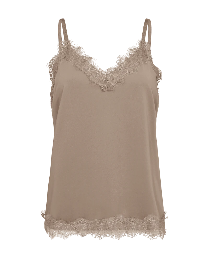 FQBICCO - SPITZENTOP - BRAUN