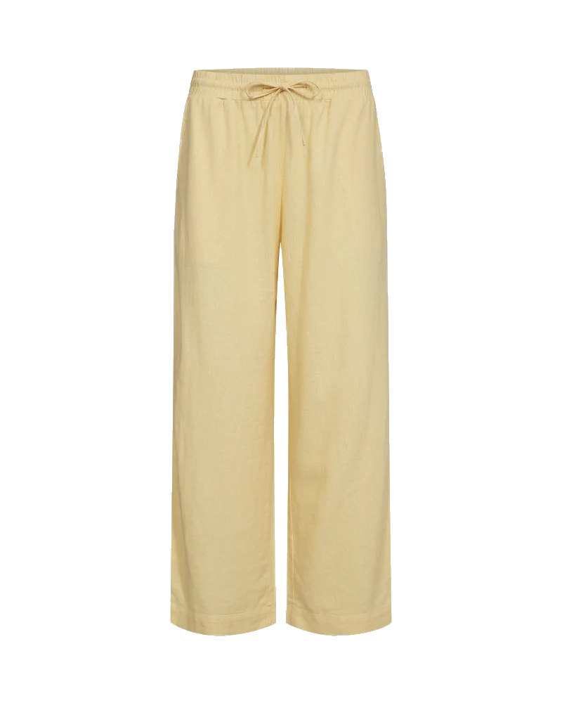 FQLAVA - KNÖCHELHOSE MIT LEINEN - GELB