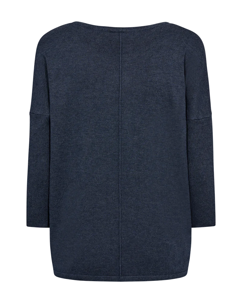 FQJONE – FEINSTRICK-PULLOVER - BLAU