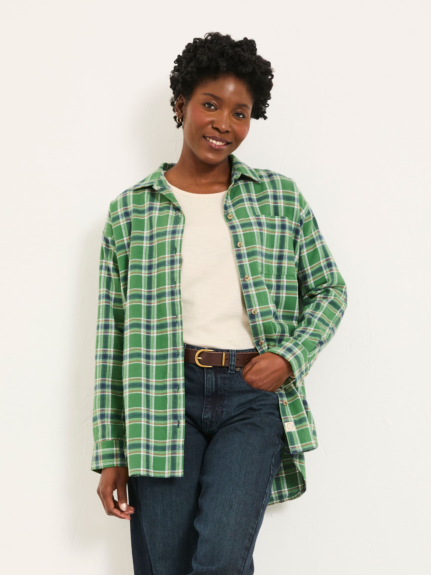 Carolin Green Check Shirt