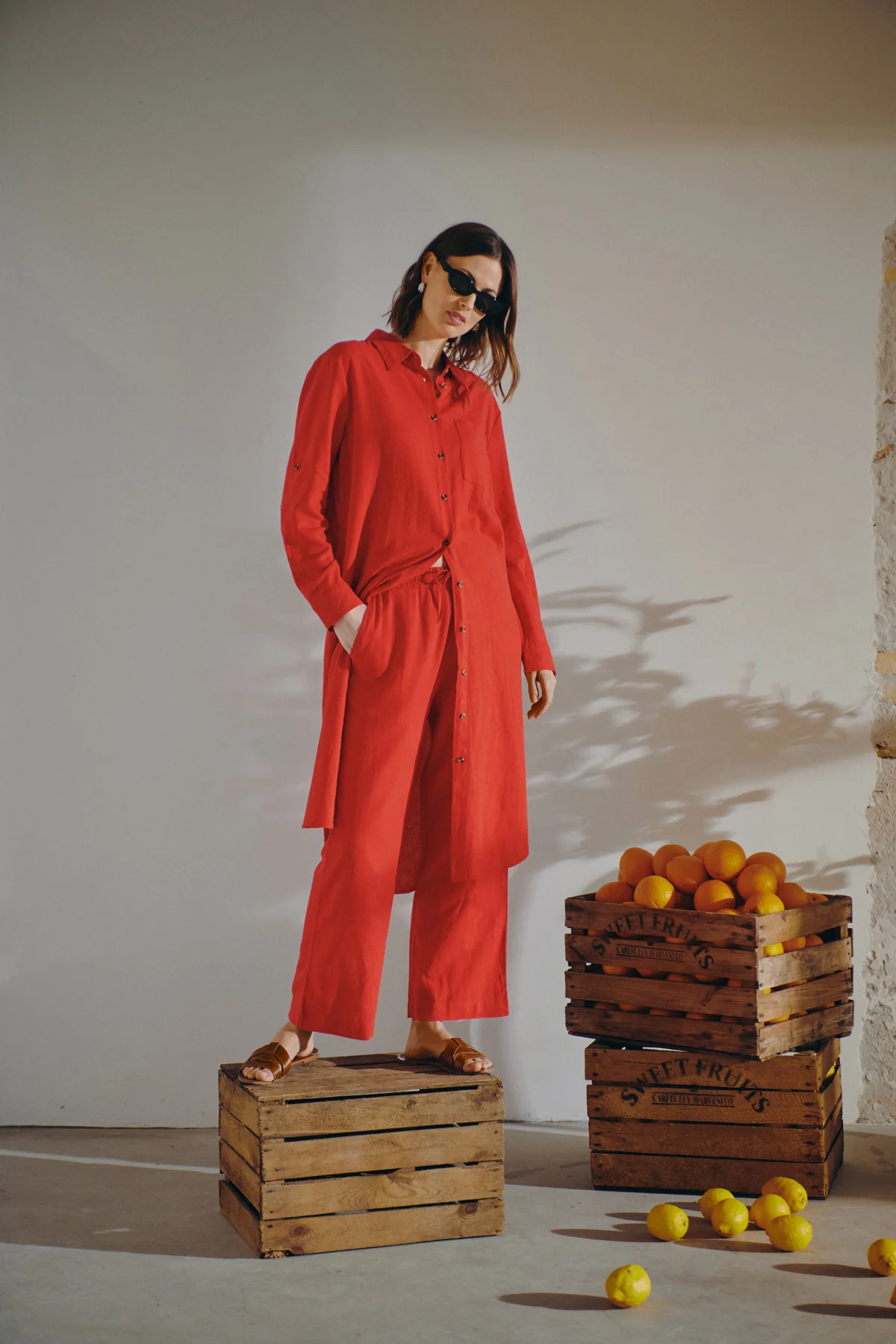 FQLAVA – KLEID - ROT
