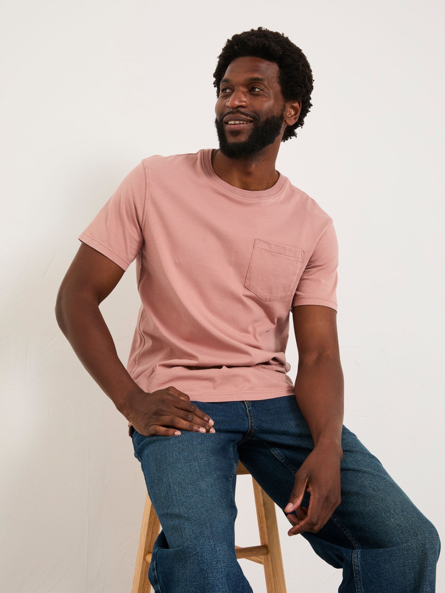 Cove Rose Pink Pocket T-Shirt