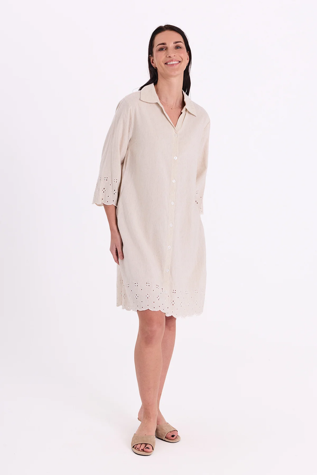 FQLINUS - KLEID - BEIGE
