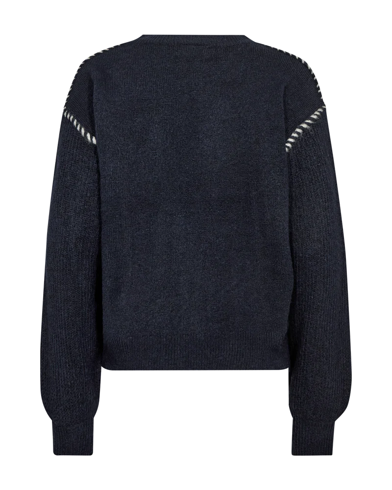 FQKINLOCK – PULLOVER - BLAU UND BEIGE
