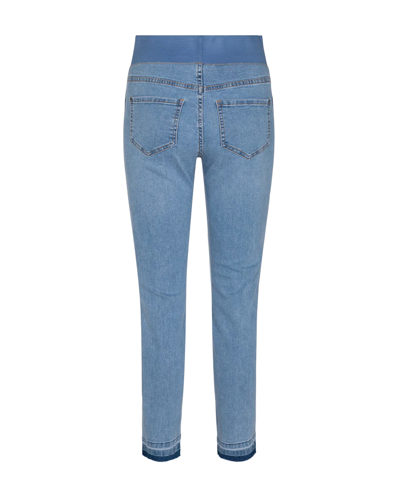 FQSHANTAL - KNÖCHELHOSE MIT ELASTISCHEM BUND - BLAU