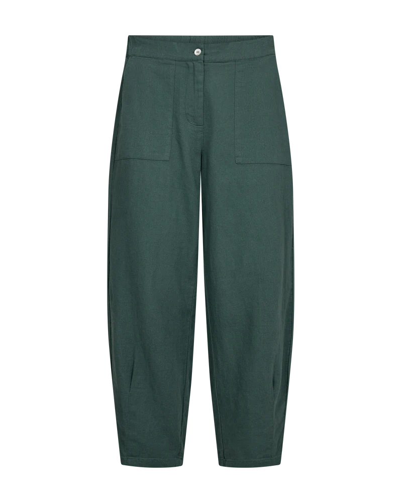 FQLAVA - LEINENHOSE - GRÜN