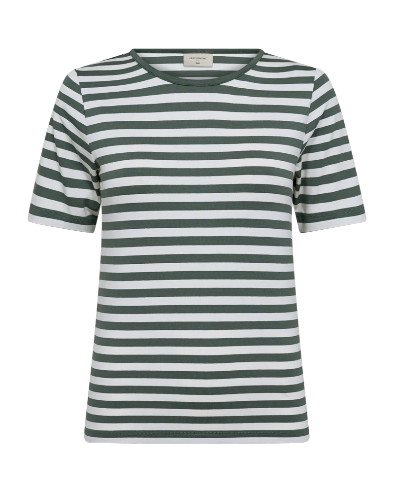 FQLIANA - T-SHIRT - WEISS UND GRUN