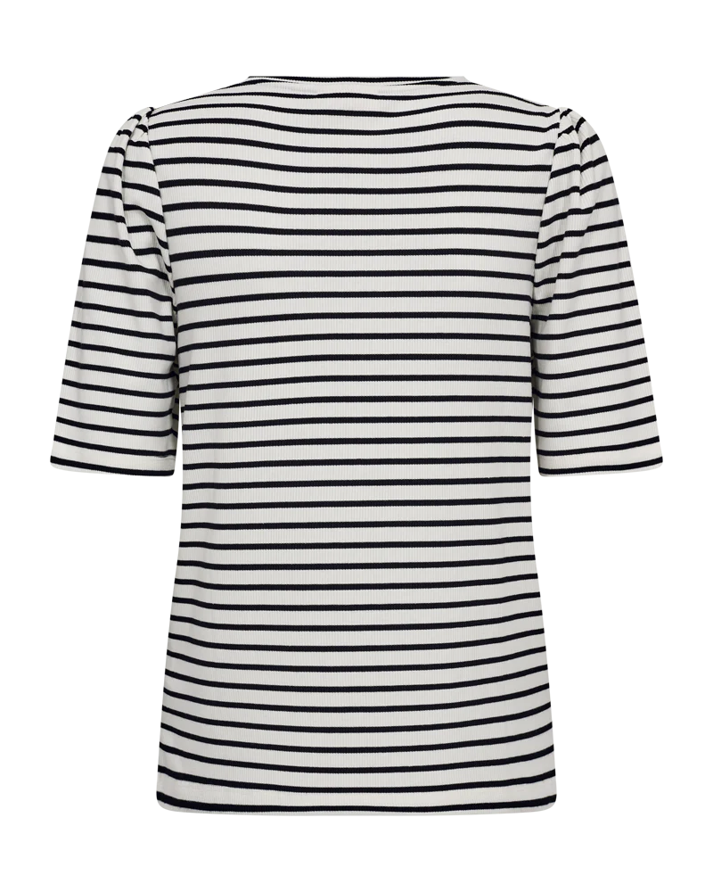 FQELOISEI – GESTREIFTES T-SHIRT - WEISS UND SCHWARZ
