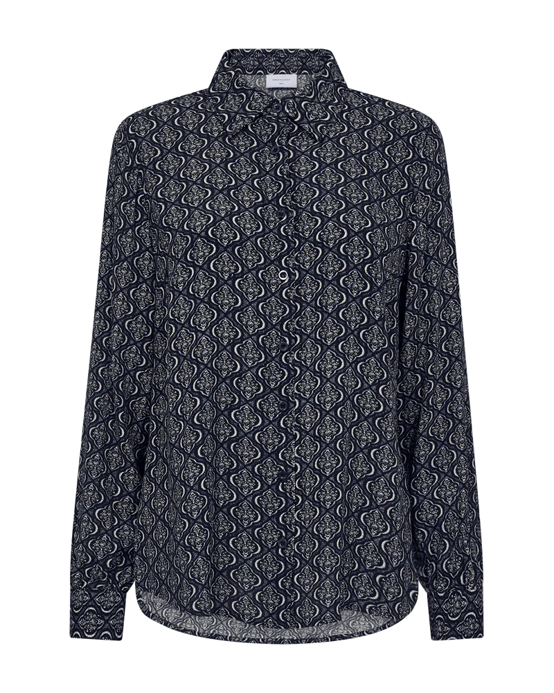 FQLOVY - HEMD - BLAU UND BEIGE