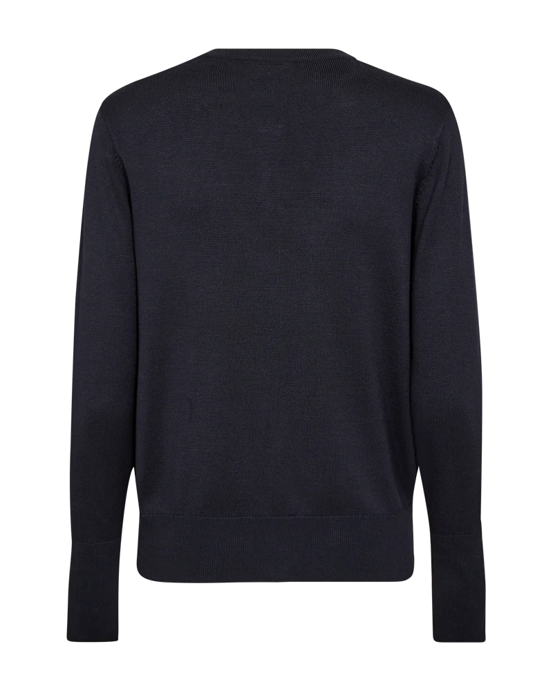 FQKATIE – FEINSTRICK-CARDIGAN - BLAU