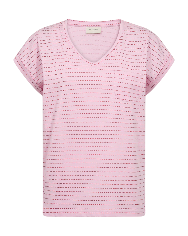 FQVIVA - T-SHIRT - ROT UND ROSA