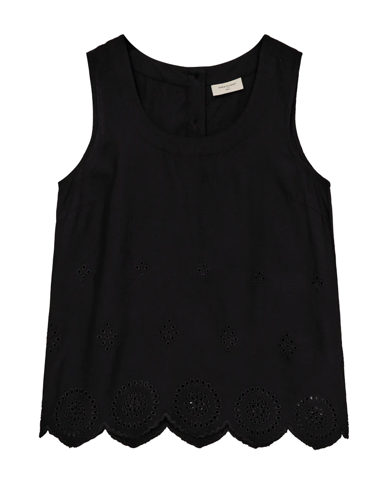 FQLINUS – TOP MIT SPITZE - SCHWARZ