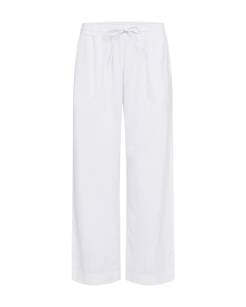 FQLAVA - KNÖCHELHOSE MIT LEINEN - WEISS