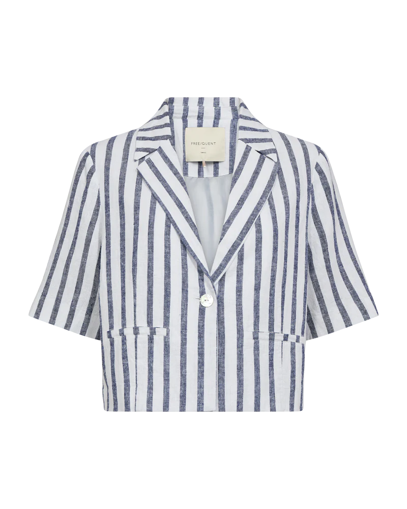 FQLAVISCO - KURZE JACKE - WEISS UND BLAU