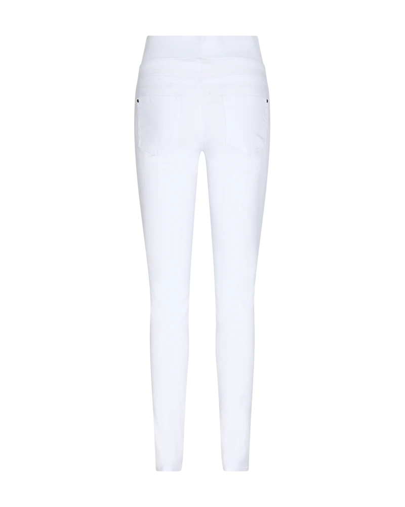 FQSHANTAL - POWER HOSE MIT ELASTICHEM BUND - WEISS