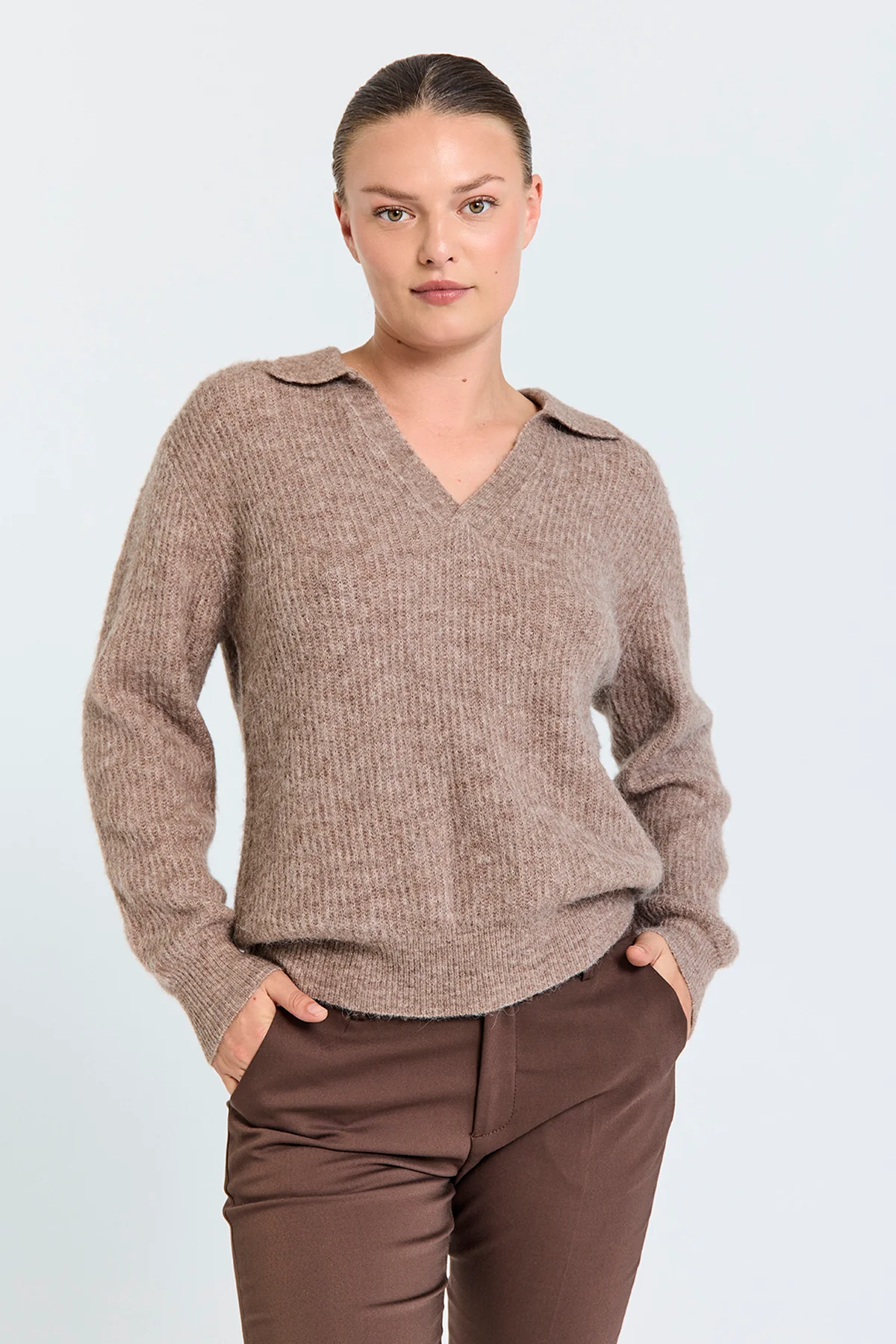 FQHILL - PULLOVER - BRAUN