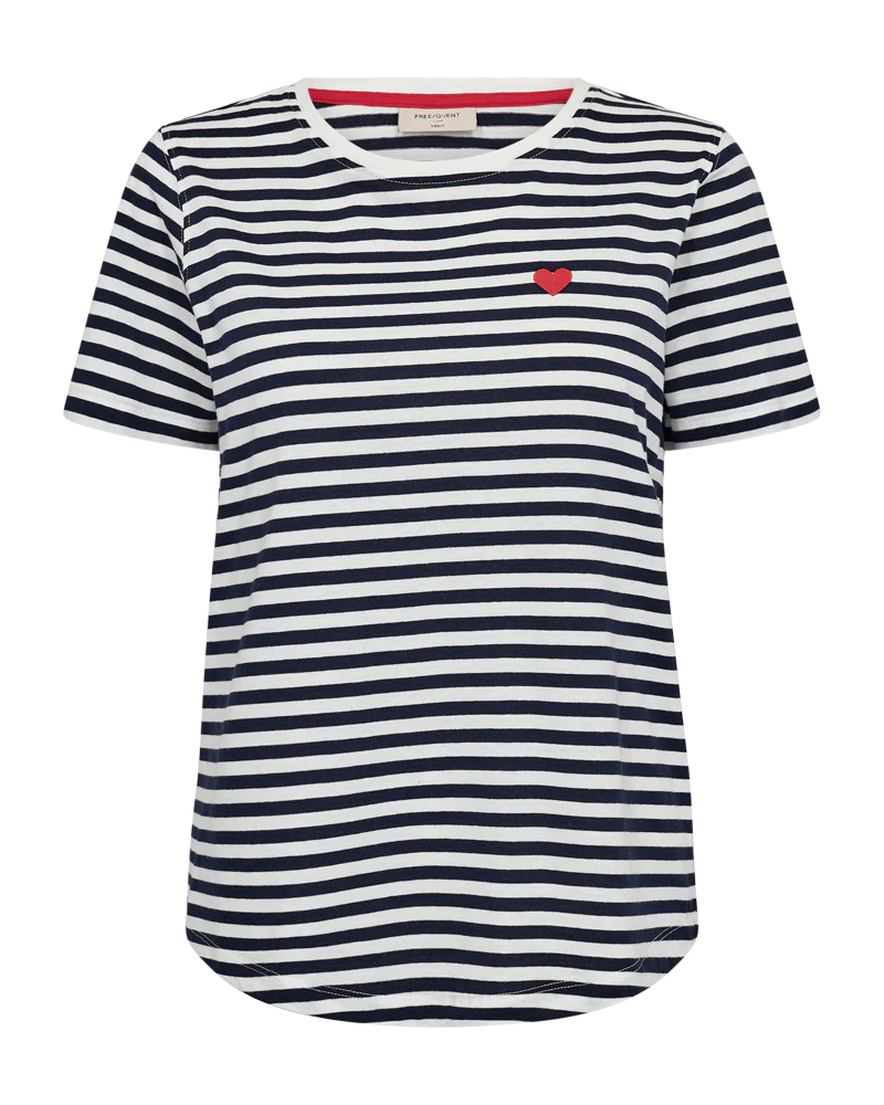 FQMIAN - T-SHIRT - WEISS UND BLAU