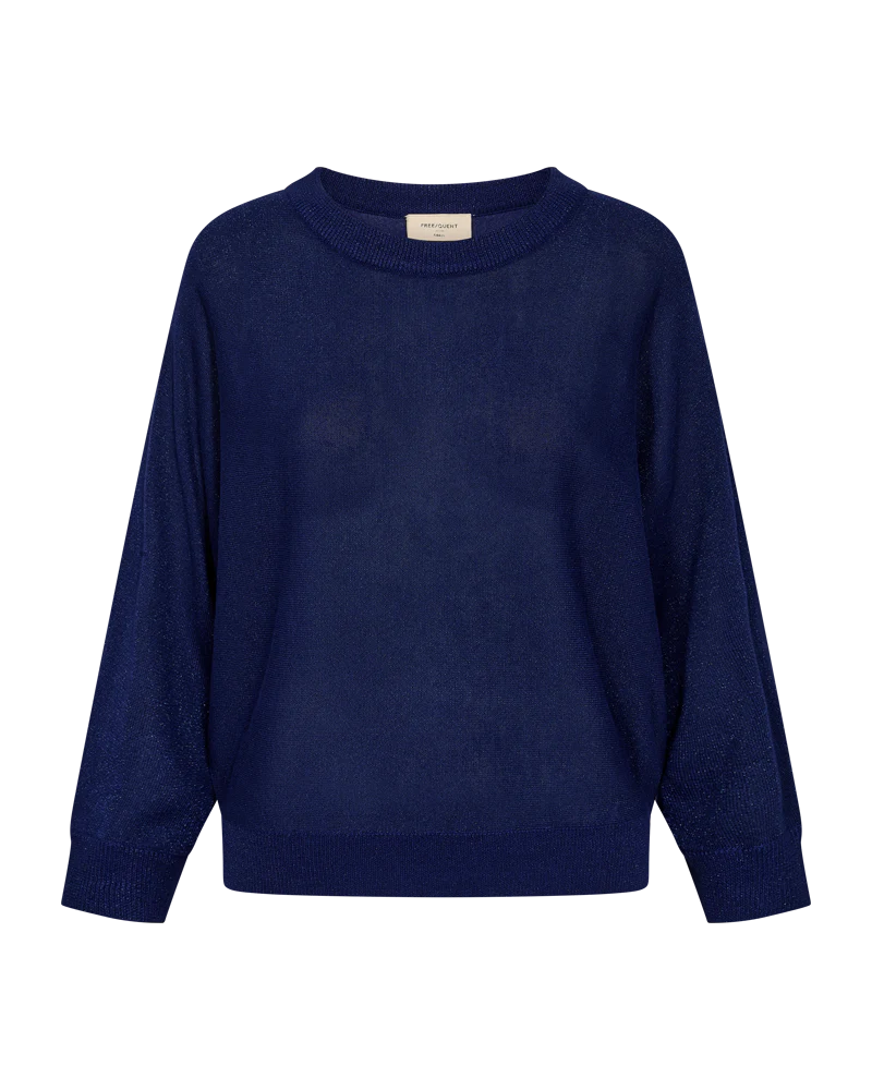 FQBETTY – PULLOVER MIT SCHIMMER - BLAU