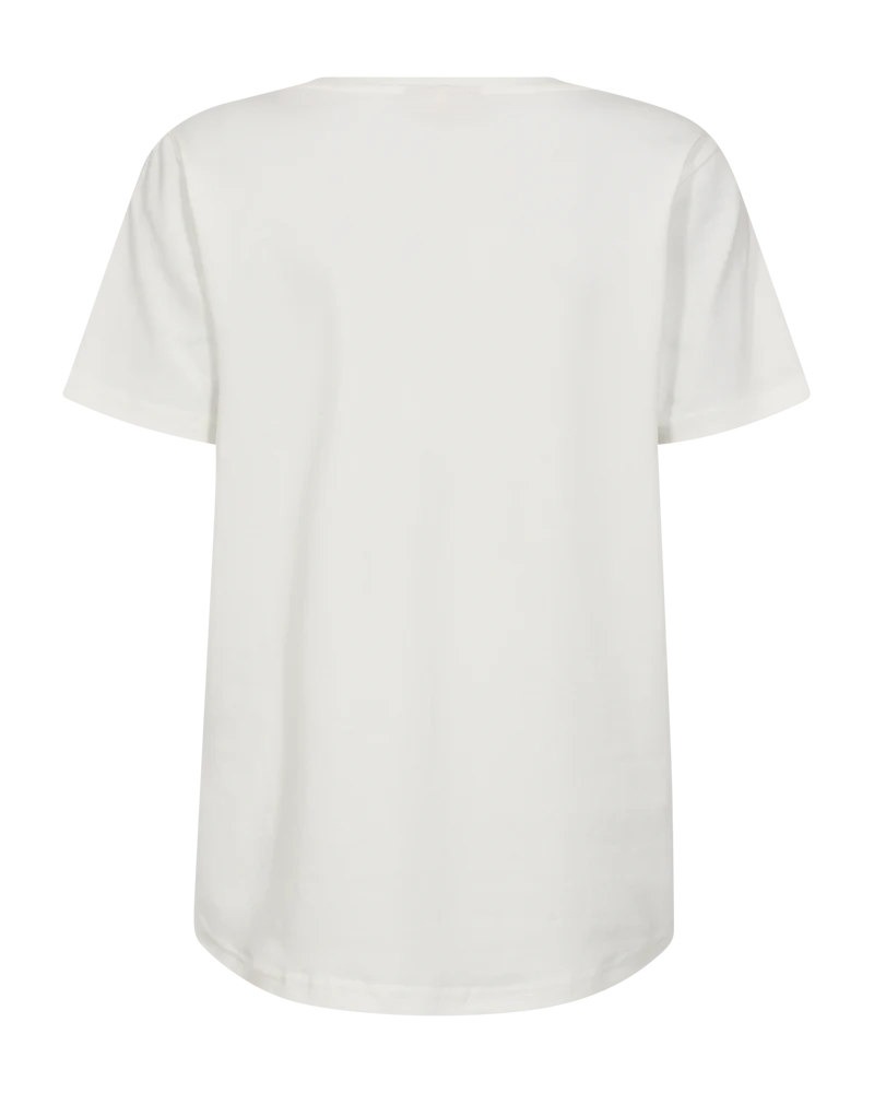 FQFENJAL - T-SHIRT MIT STRASSSTEINE - WEISS