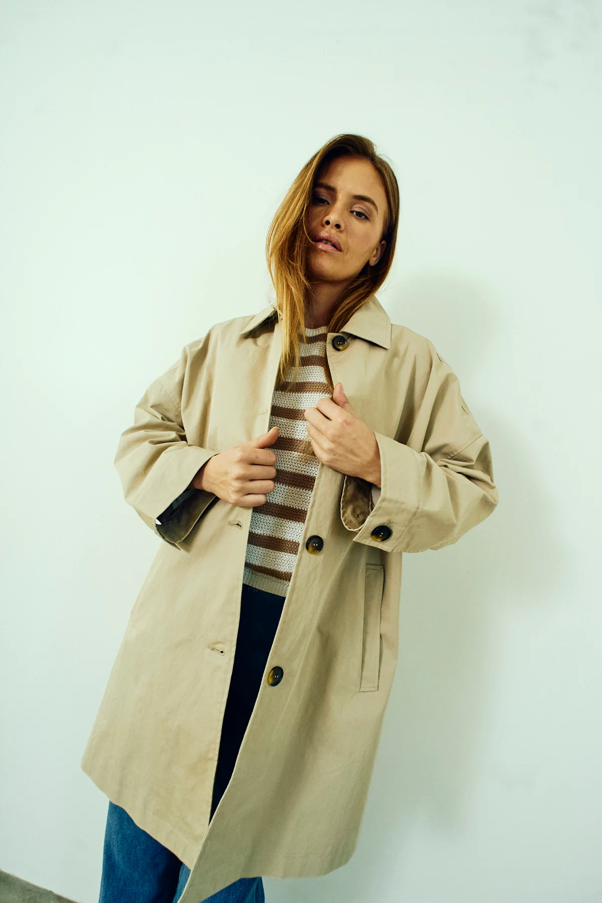 FQZOFIA – LANGE JACKE - BEIGE