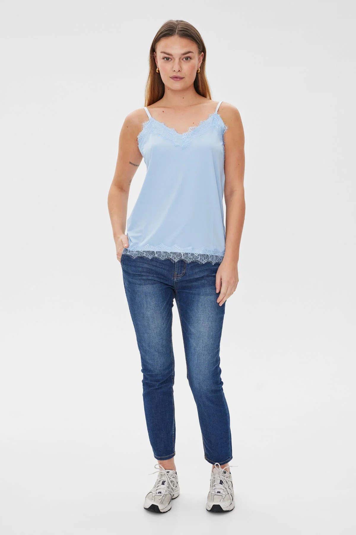FQBICCO - SPITZENTOP - BLAU