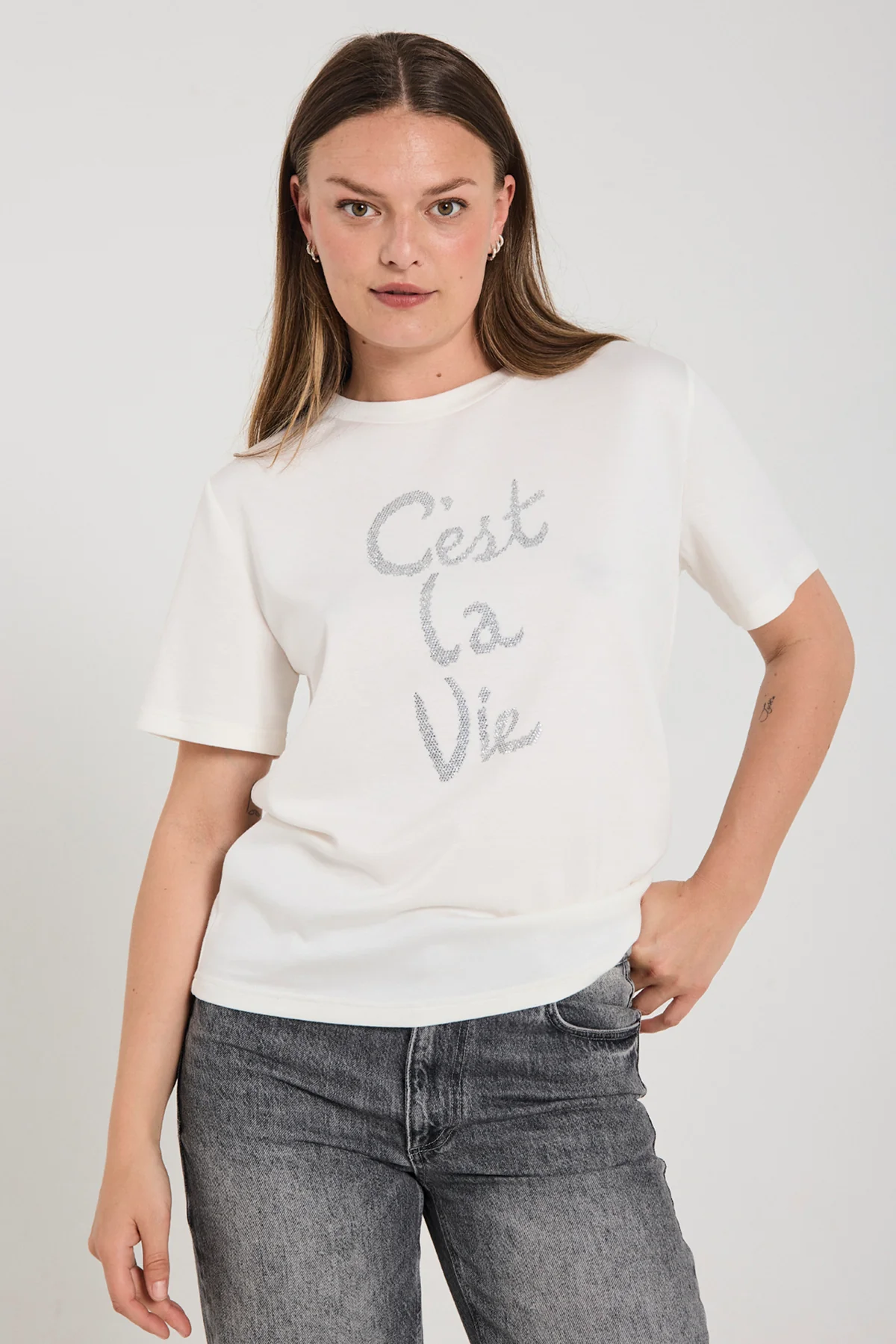 FQMALAK - T-SHIRT - WEISS