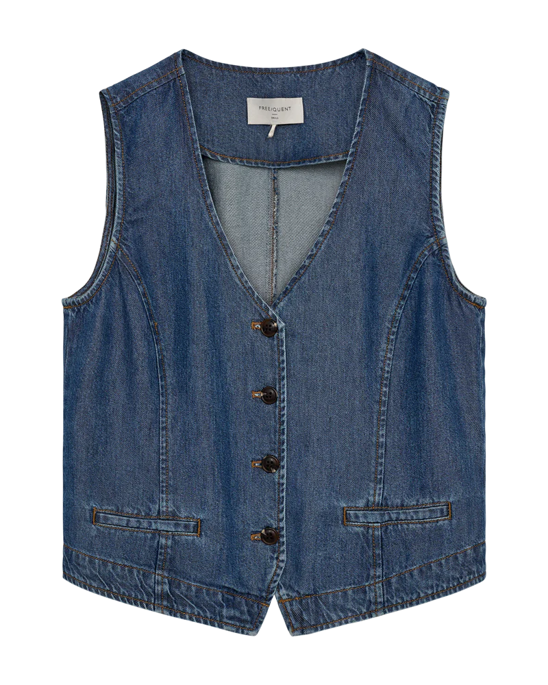 FQMILO - DENIM-WESTE - BLAU